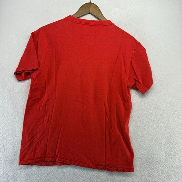 Vintage Boston University Shirt Men's Large Red Single Stitch Spellout Terriers - Picture 9 of 10